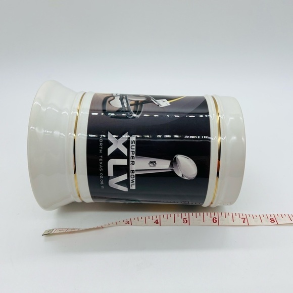 SUPER BOWL XLV STEELERS VS GREEN BAY PACKERS 2011 LARGE BEER MUG - Picture 9 of 12